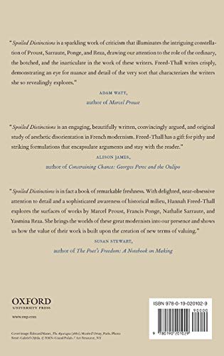 Spoiled Distinctions: Aesthetics and the Ordinary in French Modernism