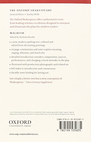 The Oxford Shakespeare: Macbeth (Oxford World's Classics) — back cover