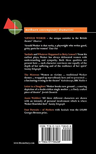 Wesker Plays: 2: Annie Wobbler; Yardsale; Four Portraits of Mothers; Betty Lemon?; The Mistress; Letter to a Daughter (Contemporary Dramatists)