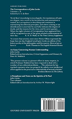 Some Thoughts Concerning Education (Clarendon Edition of the Works of John Locke)
