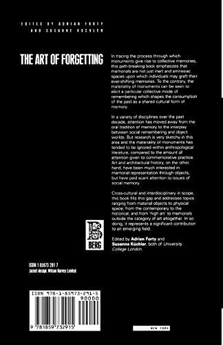 The Art of Forgetting (Materializing Culture (Paperback))