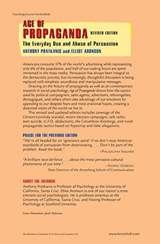 Age of Propaganda: The Everyday Use and Abuse of Persuasion