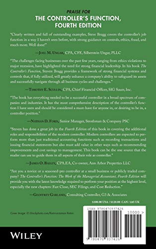 The Controller's Function: The Work of the Managerial Accountant