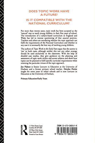 Topic Work in the Early Years