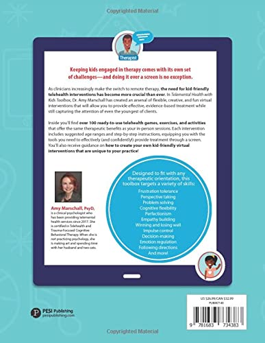 Telemental Health with Kids Toolbox: 102 Games, Play and Art Activities, Sensory and Movement Exercises, and Talk Therapy Interventions