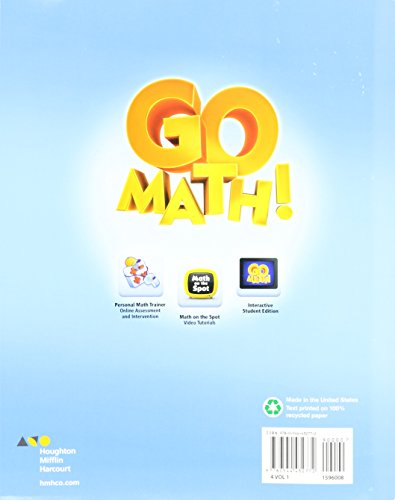 Student Edition Volume 1 Grade 4 2015 (Go Math!)