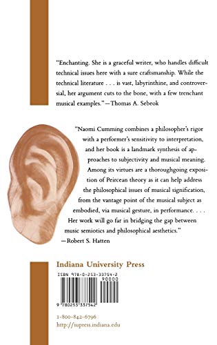 The Sonic Self: Musical Subjectivity and Signification (Advances in Semiotics)