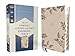 NIV, Compact Center-Column Reference Bible, Leathersoft, Stone, Red Letter, Thumb Indexed, Comfort Print