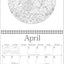 Johanna Basford's 2026 Coloring Wall Calendar