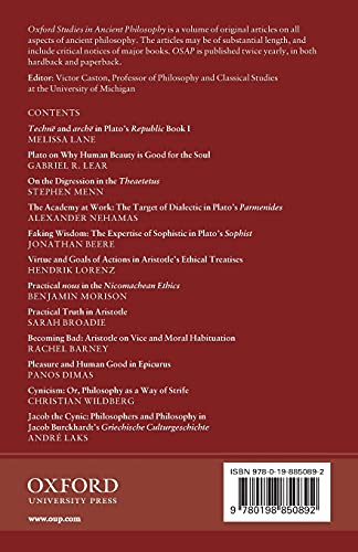 Oxford Studies in Ancient Philosophy, Volume 57