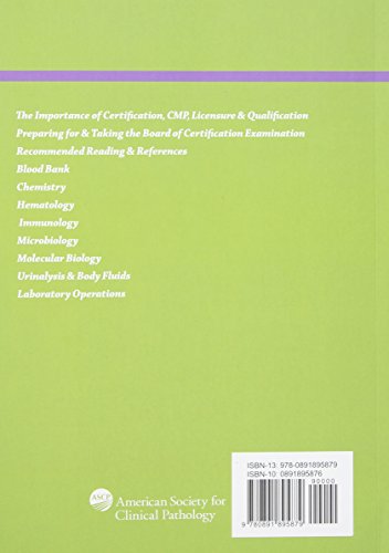 Board of Certification Study Guide for Clinical Laboratory Certification Examinations, 5th Edition (BOR Study Guides)
