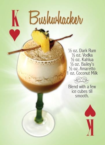 Tropical Cocktail Drink Recipes Playing Cards 54 Cards