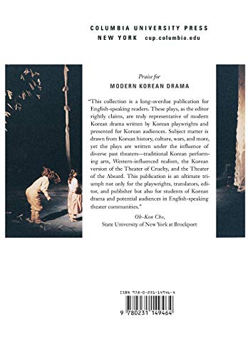 Modern Korean Drama: An Anthology
