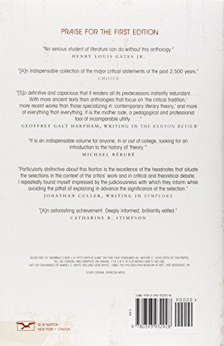 The Norton Anthology of Theory & Criticism — back cover