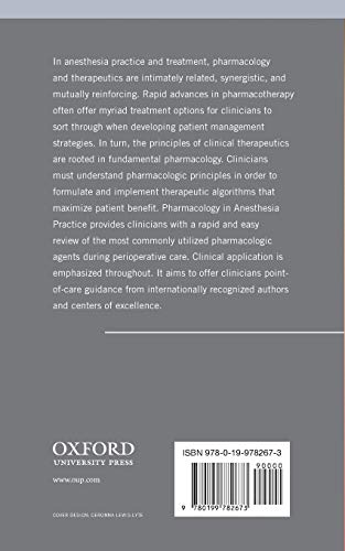 Pharmacology in Anesthesia Practice