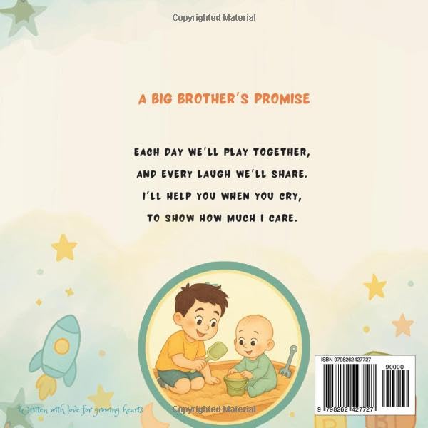 I'll Be A Big Brother: A Heartfelt Rhyming Story to Prepare for a New Baby  Becoming a Big Brother Book for Toddlers and Preschoolers  A Gift for New Big Brothers