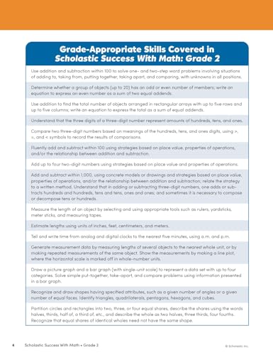 Scholastic Success with Math Grade 2 Workbook