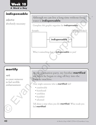A Word a Day, Grade 6