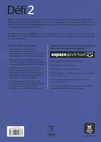 Défi 2 Cahier dexercices: Défi 2 Cahier dexercices (French Edition)