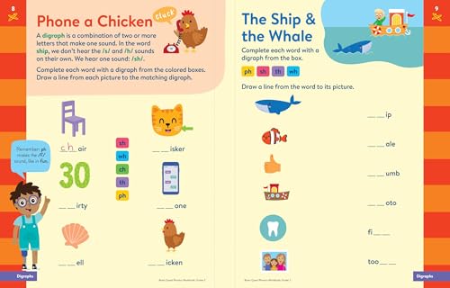 Brain Quest Phonics Workbook: Grade 2