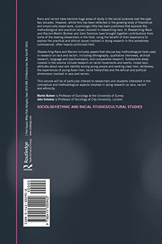 Researching Race and Racism (Social Research Today)