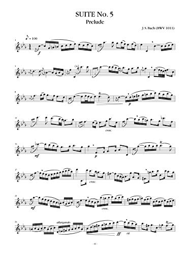 Six Suites for Violoncello Solo: Transcribed and Edited for Saxophone (Advance Music: Classics for Saxophone)