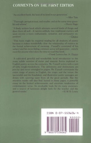 Poetic Meter and Poetic Form by Paul Fussell