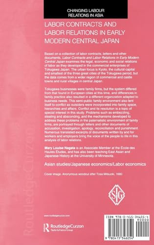 Labour Contracts and Labour Relations in Early Modern Central Japan (Changing Labour Relations in Asia)