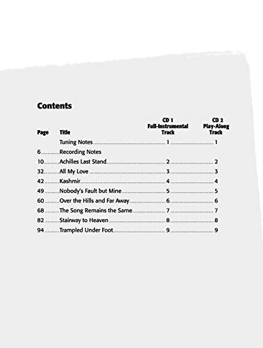 Ultimate Guitar Play-Along Led Zeppelin, Vol 2: Authentic Guitar TAB, Book & Online Audio/Software (Ultimate Play-Along, Vol 2)