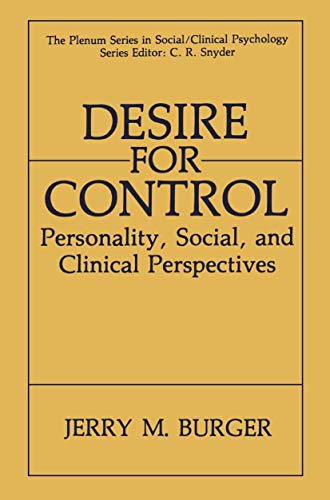 Desire for Control: Personality, Social, and Clinical Perspectives
