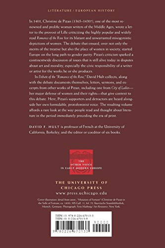 Debate of the Romance of the Rose (The Other Voice in Early Modern Europe) — back cover