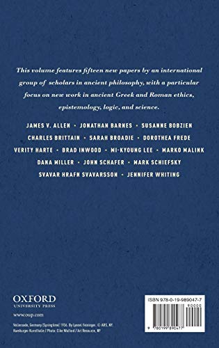 Strategies of Argument: Essays in Ancient Ethics, Epistemology, and Logic