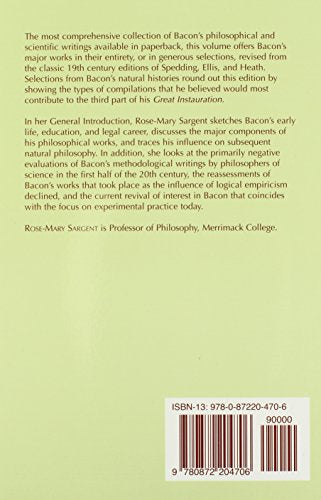 Selected Philosophical Works (Bacon) (Hackett Publishing Co.)