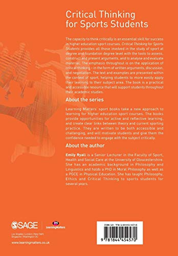 Critical Thinking for Sports Students (Active Learning in Sport Series)