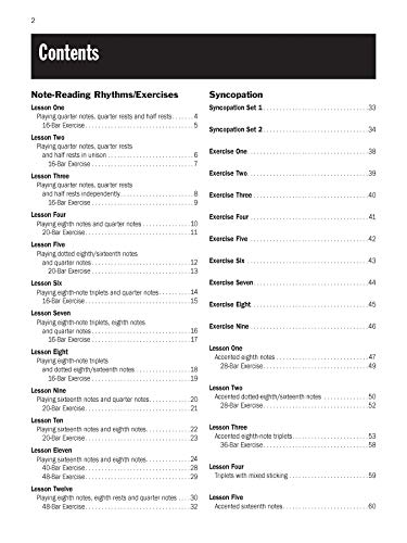 Progressive Steps to Syncopation for the Modern Drummer (Ted Reed Publications) — back cover