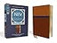 NIV Study Bible, Fully Revised Edition (Study Deeply. Believe Wholeheartedly.), Personal Size, Leathersoft, Brown/Blue, Red Letter, Comfort Print
