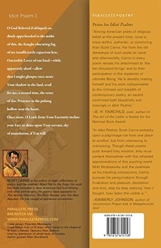 Idiot Psalms: New Poems (Paraclete Poetry)