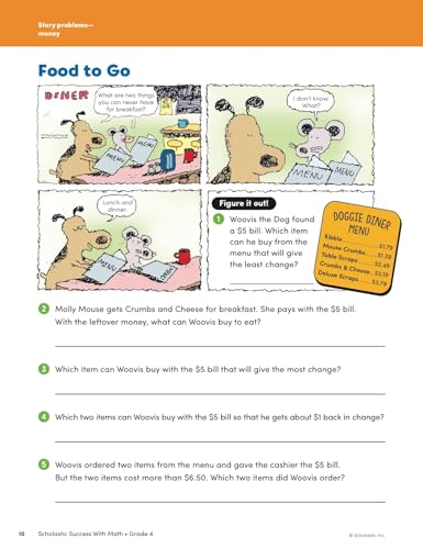 Scholastic Success with Math Grade 4 Workbook