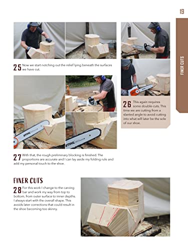 Chainsaw Carving for Beginners: Patterns and 250 Step-by-Step Photos (Fox Chapel Publishing) How to Carve Wood Sculptures Safely and Successfully, with Projects, Chainsaw Care, Maintenance, and More