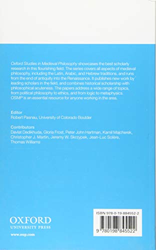 OXFORD STUDIES IN MEDIEVAL PHILOSOPHY VOLUME 7