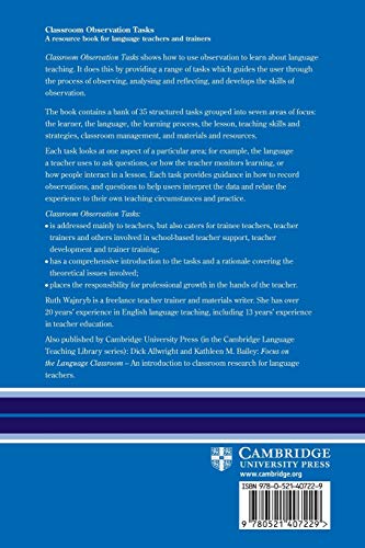 Classroom Observation Tasks: A Resource Book for Language Teachers and Trainers (Cambridge Teacher Training and Development)
