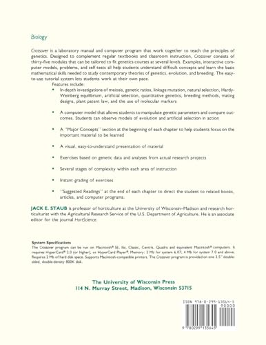 Crossover: Concepts and Applications in Genetics, Evolution, and Breeding: An Interactive Computer-Based Laboratory Manual