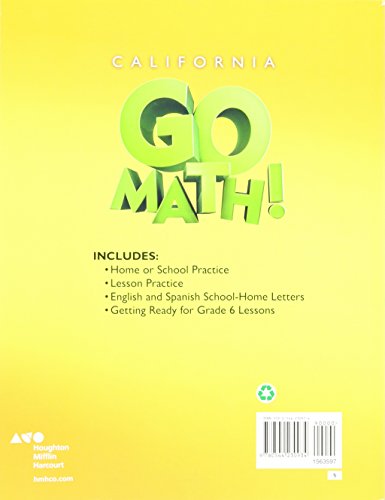 Practice Workbook Grade 5 (Houghton Mifflin Harcourt Go Math!)