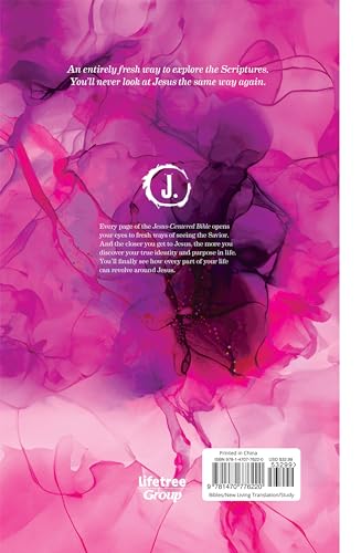 Jesus-Centered Bible NLT, Watercolor Hardcover