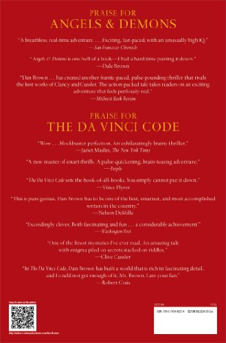 Angels & Demons — back cover