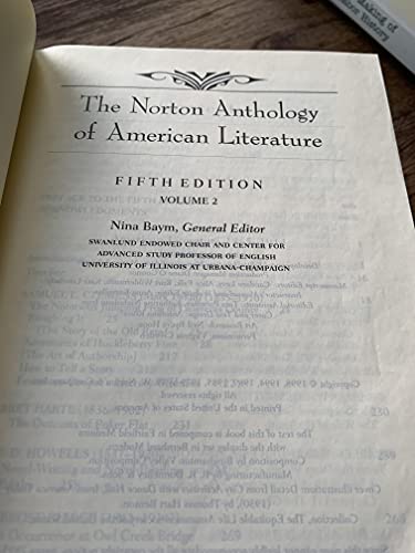 Norton Anthology of American Literature