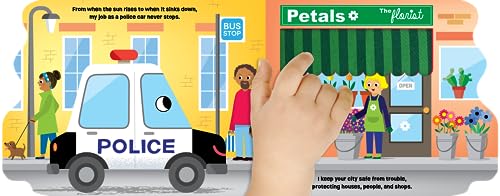 On Patrol with Police Car - Touch and Feel Board Book - Sensory Board Book