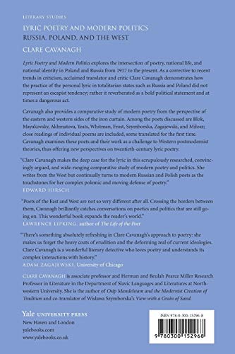 Lyric Poetry and Modern Politics: Russia, Poland, and the West