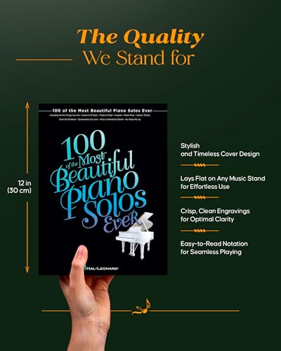 100 of the Most Beautiful Piano Solos Ever - Piano Sheet Music Book
