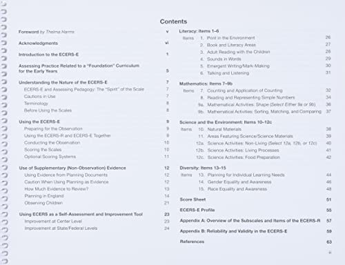 ECERS-E: The Four Curricular Subscales Extension to the Early Childhood Environment Rating Scale (ECERS-R) with Planning Notes